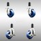 Service Caster 3.5 Inch 316SS Solid Poly Swivel 1-3/8 Inch Expanding Stem Caster Brake, 2PK SCC-SS316EX20S3514-SPUS-2-TLB-2-138 - alternate 1